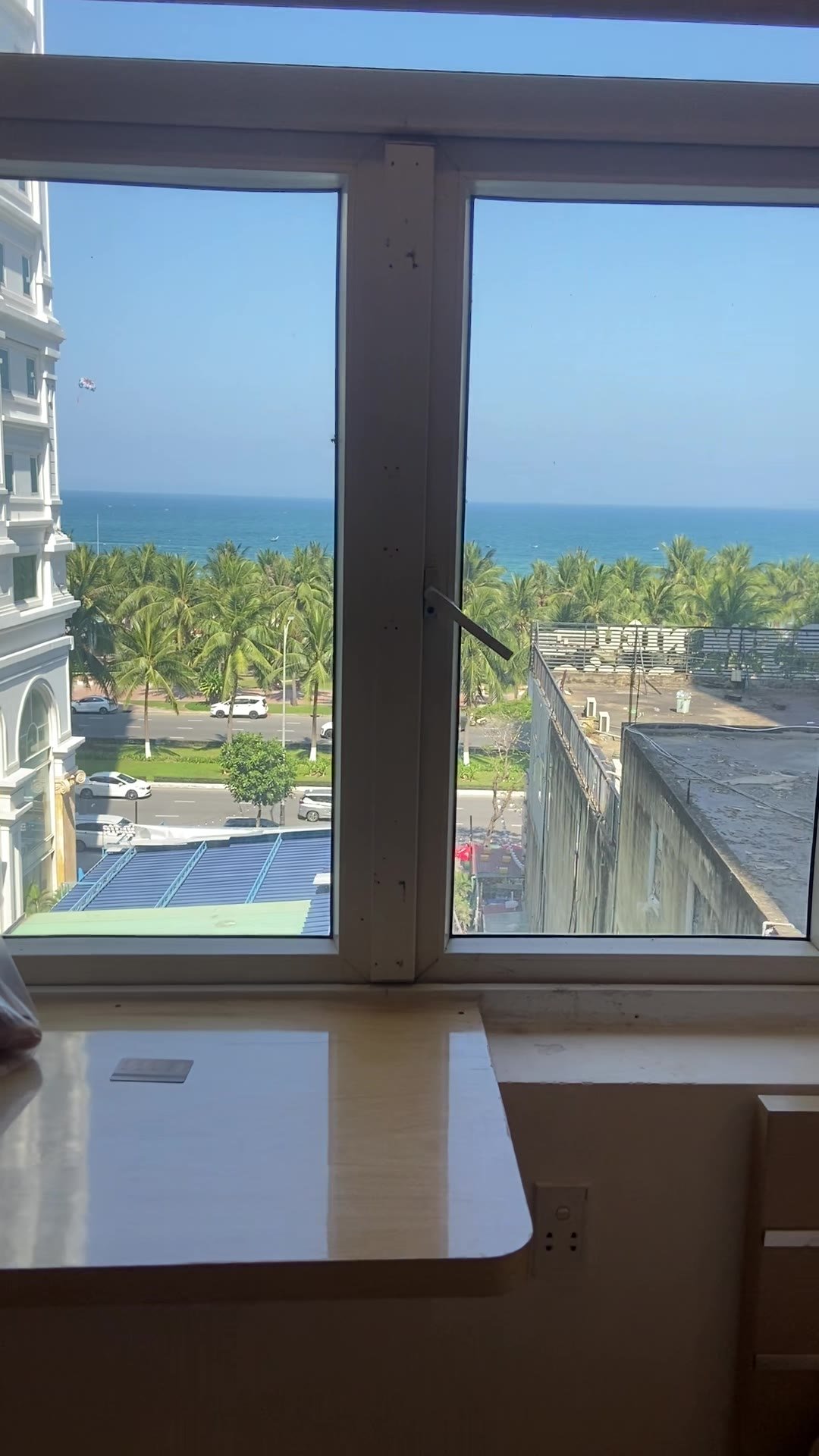 Vue sur la mer depuis le deuxième logement à Da Nang
