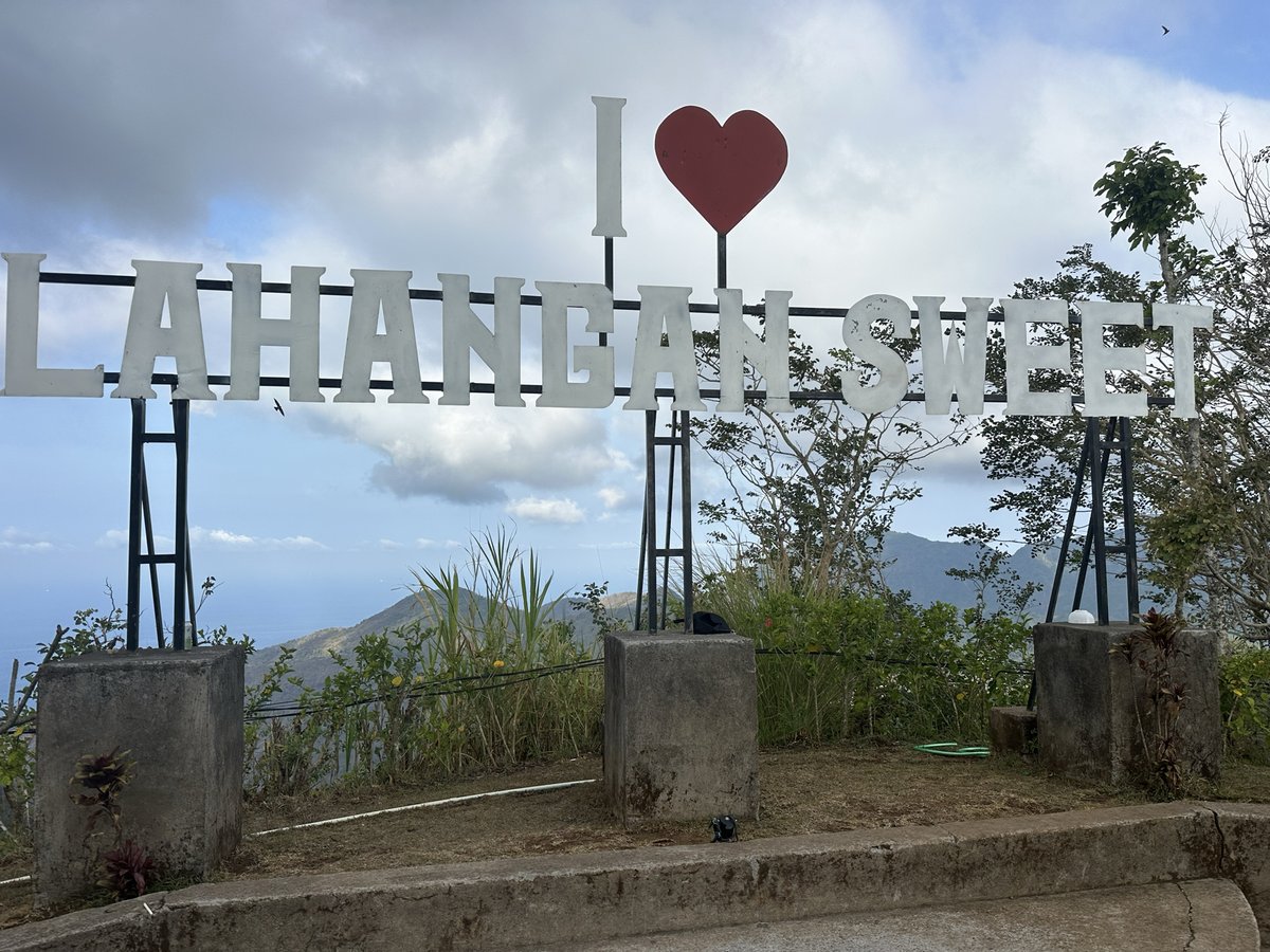 Panneau I love Lahangan Sweet sur le spot photo de Lahangan Sweet, Bali